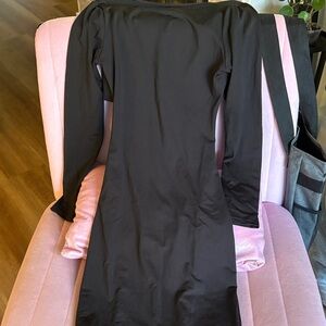 Elegant Black Long Sleeve Dress
